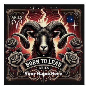 Ram "Born to Lead" Glanzend Poster Perfect Poster