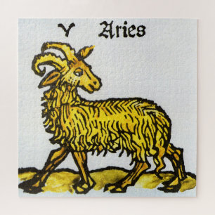 Ram de Golden Ram, tekenen van de dierenriem Legpuzzel