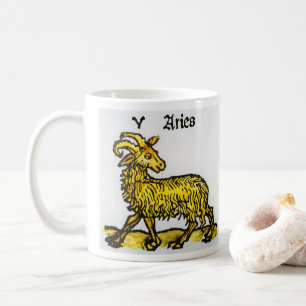 Ram de Gouden Ram, Retro Tekens van de Dierenriem Koffiemok