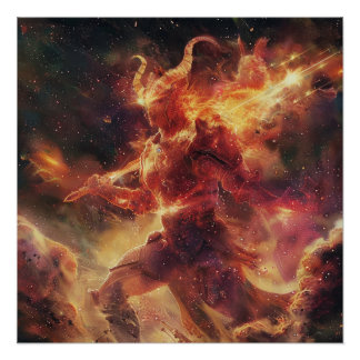 Ram (de krijger) sterrenbeeld Godheid Poster Perfect Poster