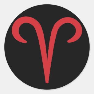 RAM Dierenriem Maart April Astrologie Dierenriem F Ronde Sticker