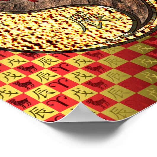 Ram en aarde draak poster (Hoek)