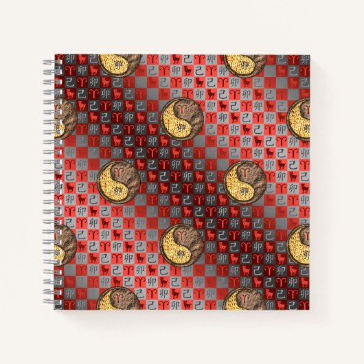 Ram en aarde konijn notitieboek (Voorkant)