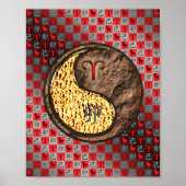 Ram en aarde konijn poster (Voorkant)