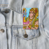 Ram en Hanuman-knop Button (Insitu)