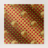 Ram en houten draak legpuzzel (Horizontaal)