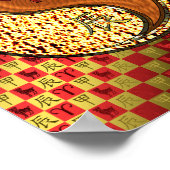 Ram en houten draak poster (Hoek)