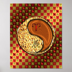 Ram en houten draak poster