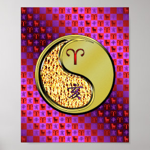 Ram en metalen beer poster