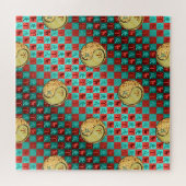 Ram en metalen hond legpuzzel (Horizontaal)