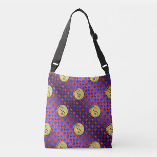 Ram en metalen os crossbody tas