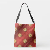 Ram en vuur tijger crossbody tas (Achterkant)