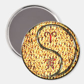 Ram en vuur tijger magneet (Voorkant / Achterkant)