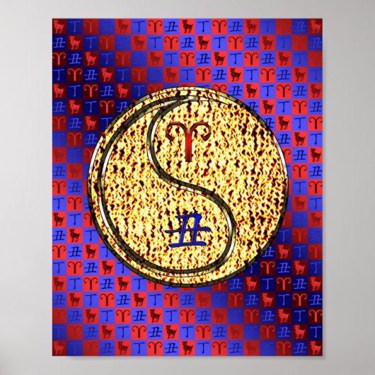 Ram en vuuros poster (Voorkant)