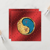 Ram en water tijger kaart (Voorkant / Achterkant in situ)