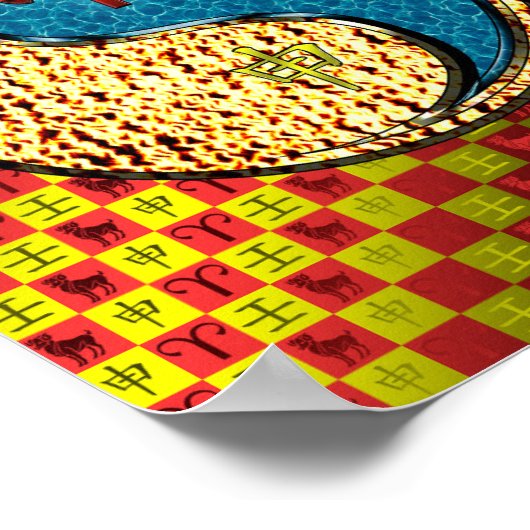 Ram en wateraap poster (Hoek)