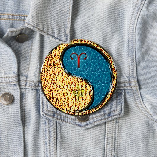 Ram en wateraap ronde button 4,0 cm (In situ)