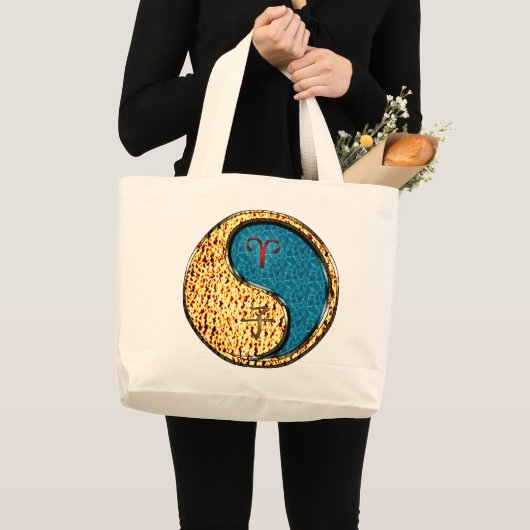 Ram en waterrat grote tote bag (Voorkant (product))