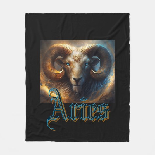 Ram Fleece Deken (Voorkant)