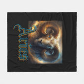 Ram Fleece Deken (Voorkant (Horizontaal))