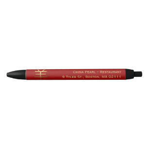 Ram Goat Year Gold-reliëfeffect Symbool Corp Zwarte Inkt Pen