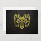 Ram Gold op Leer Briefkaart (Voorkant / Achterkant)