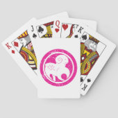 Ram Grunge Roze Aries Astrologie Symbool Pokerkaarten (Achterkant)