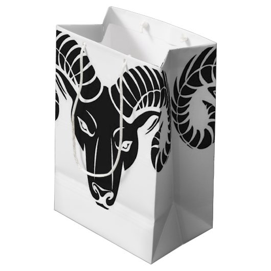 Ram Head Medium Cadeauzakje (Achterkant Gekanteld)