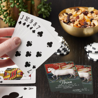 Ram Het Ram Zodiac-teken Pokerkaarten
