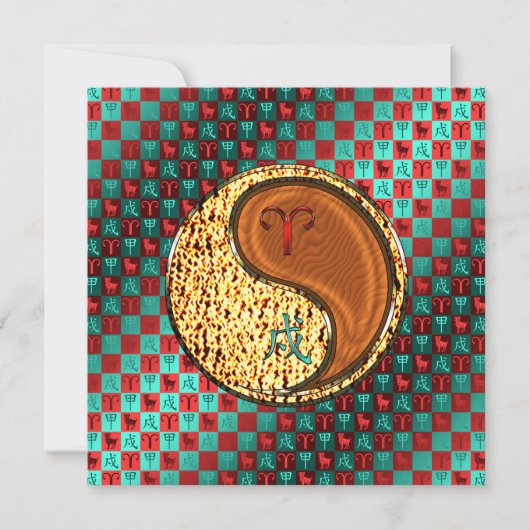 Ram & Hout Hond Kaart (Voorkant)