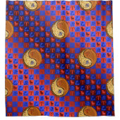 Ram & hout os douchegordijn (Voorkant)