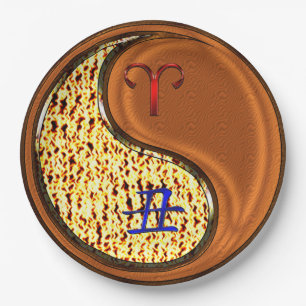 Ram & hout os papieren bordje