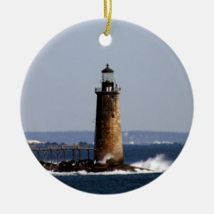 Ram Island Ledge Light Keramisch Ornament