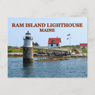 Ram Island Lighthouse, Maine Briefkaart