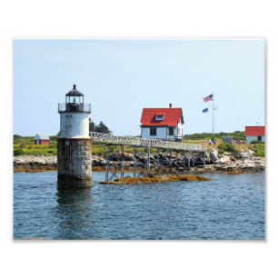 Ram Island Lighthouse, Maine Foto Afdruk