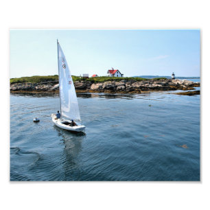 Ram Island Lighthouse, Maine Photo Print Foto Afdruk