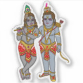 Ram & Krishna Sticker (Devant)