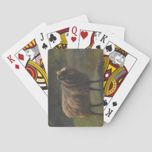 Ram (mannetjesschaap) op de boerderij (door Rosa B Pokerkaarten