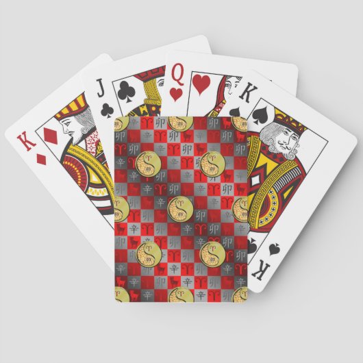 Ram & Metaal Konijn Pokerkaarten (Achterkant)