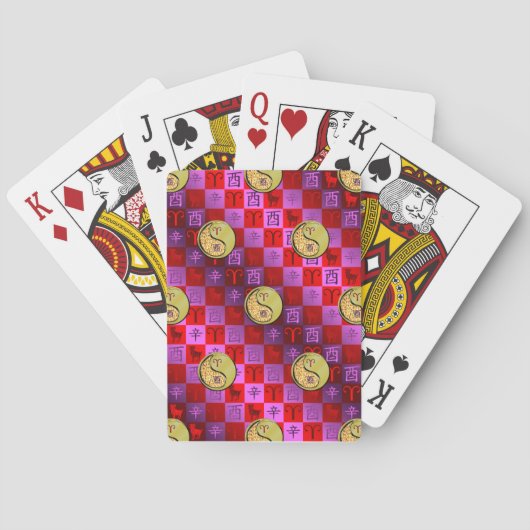Ram & Metaalhaan Pokerkaarten (Achterkant)