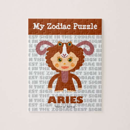 Ram, mijn zodiac puzzel (Verticaal)