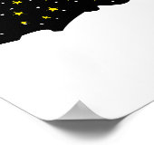 Ram on Space Mountain | Cosmic Silhouette Poster (Hoek)