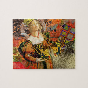 Ram Oranje Vrouw: Gotische Ram Antieke Kunst Colla Legpuzzel