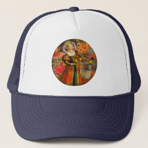 Ram Oranje Vrouw: Gotische Ram Antieke Kunst Colla Trucker Pet
