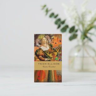 Ram Oranje Vrouw: Gotische Ram Antieke Kunst Colla Visitekaartje