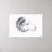 RAM - Originele tekening - Canvas Print (Voorkant)