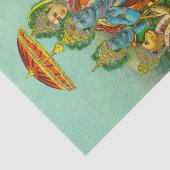 Ram Panchayatan Embellised door Raja Ravi Varma Tissuepapier (Detail)