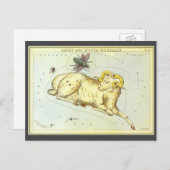Ram Ram,  sterrenbeeld, Urania's Mirror Briefkaart (Voorkant / Achterkant)