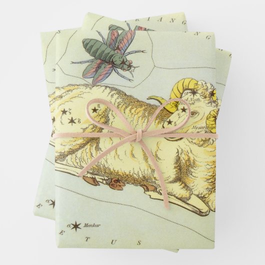 Ram Ram,  sterrenbeeld, Urania's Mirror Inpakpapier Vel (In situ)