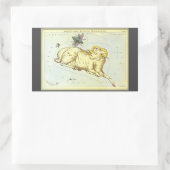 Ram Ram,  sterrenbeeld, Urania's Mirror Rechthoekige Sticker (Tas)